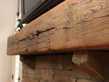 wood mantle buttons