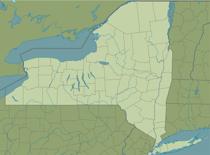 Map of New York USA