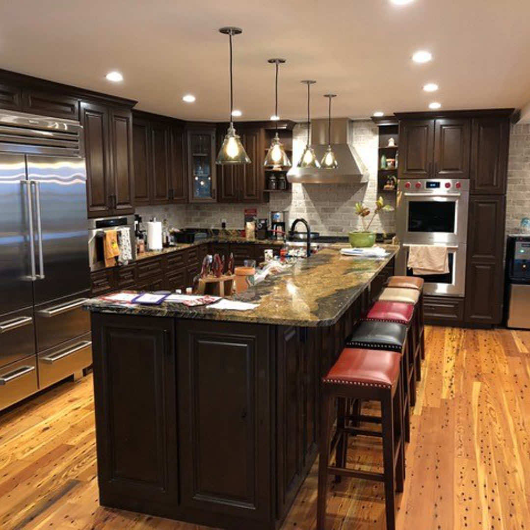 nail hole heart pine kitchen floors