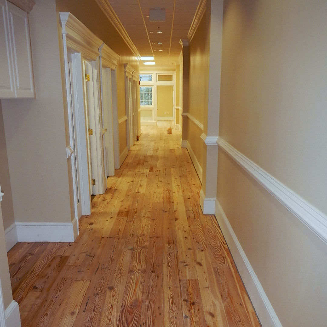 Random Width Number One Heart Pine Flooring Rare Wood Showcase
