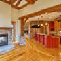 Number 2 Grade Heart Pine Flooring Looking into the Kitchen Rare Wood Showcase