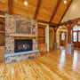 Family Room that Fits the Whole Family Rare Wood Showcase