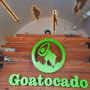 Goatocado Sign built using Oily Heart Pine Rare Wood Showcase