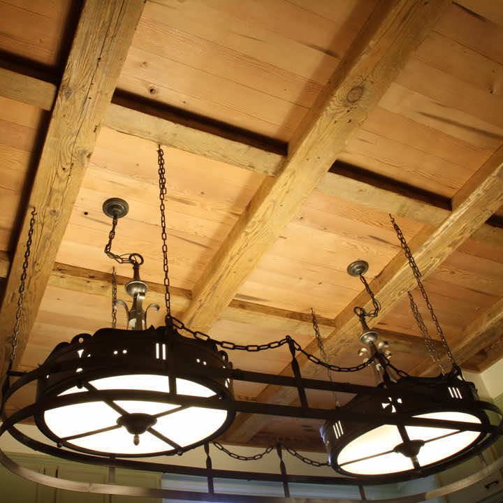Reclaimed Douglas Fir Beams and Sawn Skins
