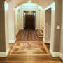 Custom Inlay Flooring made with Tidewater Heart Pine Rare Wood Showcase