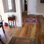 Breakfast Nook featuring Tidewater Heart Pine Flooring Rare Wood Showcase