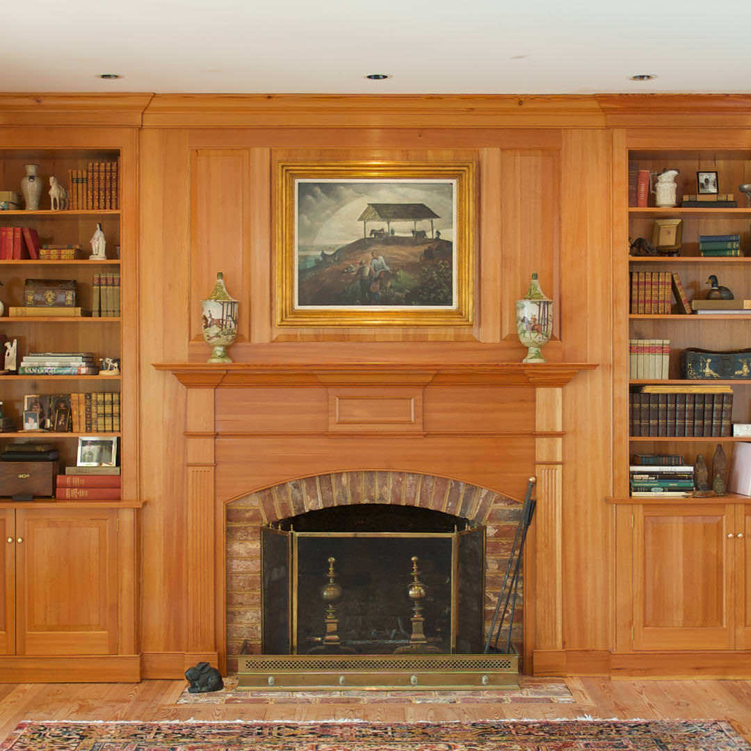 Select Edge Grain Heart Pine Cabinetry & Shelving Rare Wood Showcase