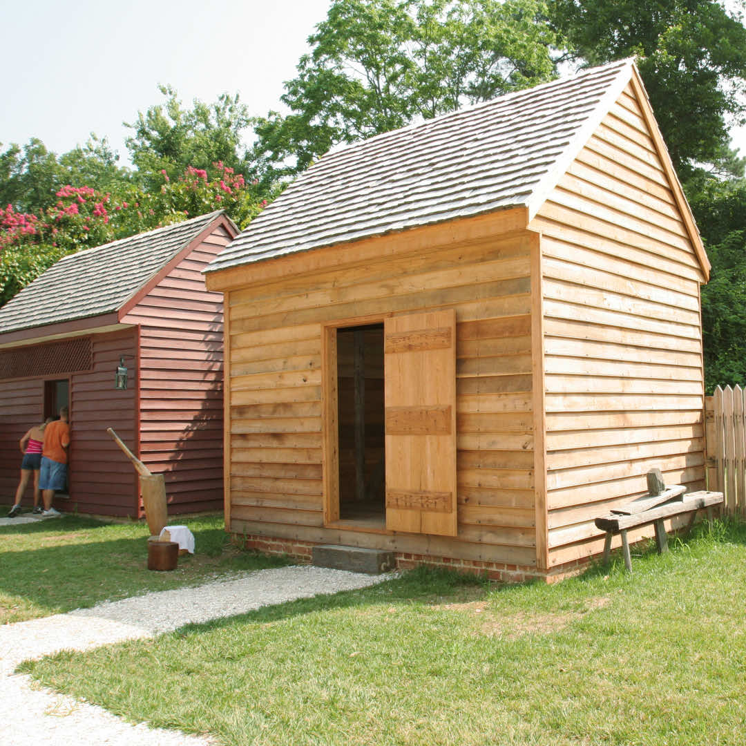 Colonial Williamsburg Peyton Randolph's Dairy Rare Wood Showcase