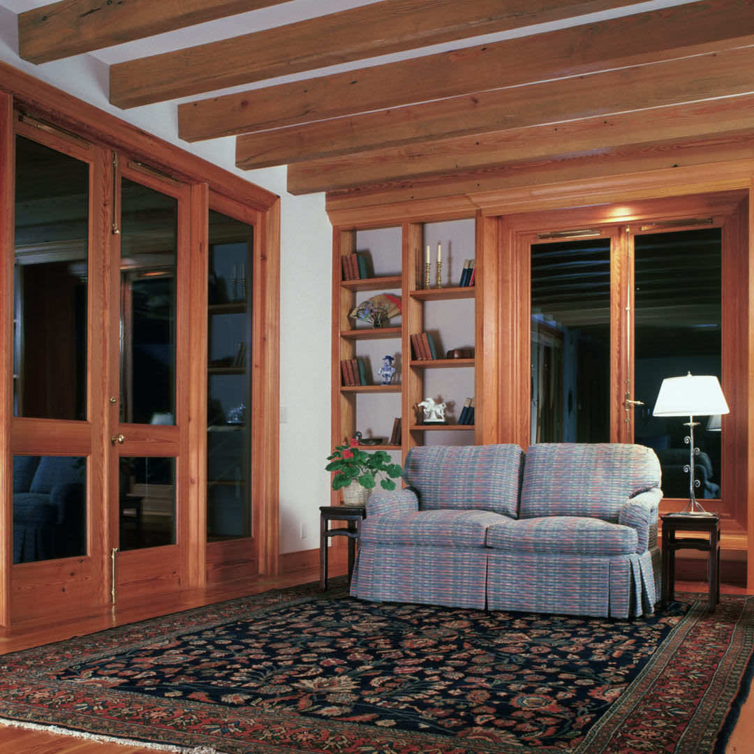 Library built using old reclaimed wood in New Kent, VA Rare Wood Showcase