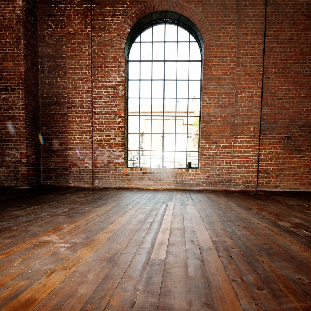 The thicker boards of this reclaimed heart pine flooring required longer acclimation time.